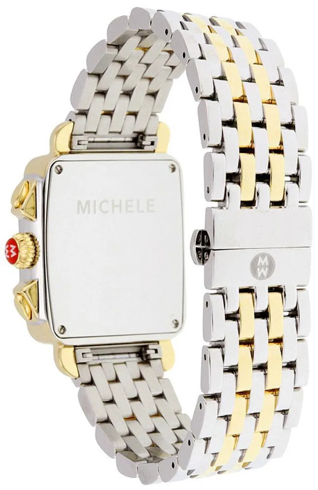 Michele Signature Deco Chronograph Day/Date Two-Tone Stainless Steel & Diamond Womens Watch MWW06P000122