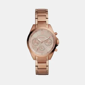 Modern Courier Women Quartz Rose Gold Dial Chronograph Stainless Steel Watch BQ3036