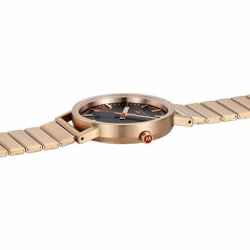 Mondaine Classic Rose Gold Tone Stainless Steel Analogue Watch 36mm