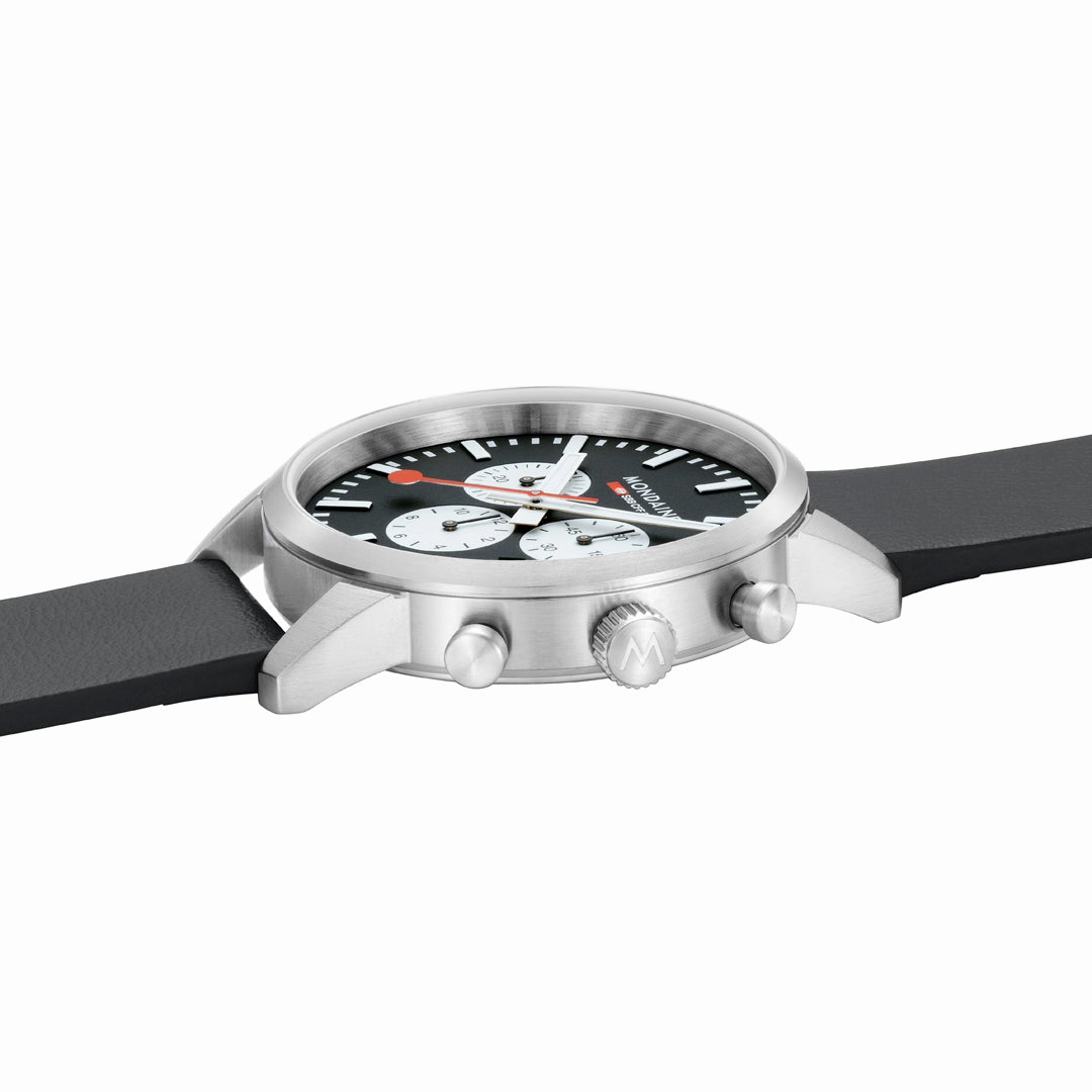 Mondaine Neo Chronograph Super-luminova? Vegan Leather, 41 Mm MSD.41420.LBV