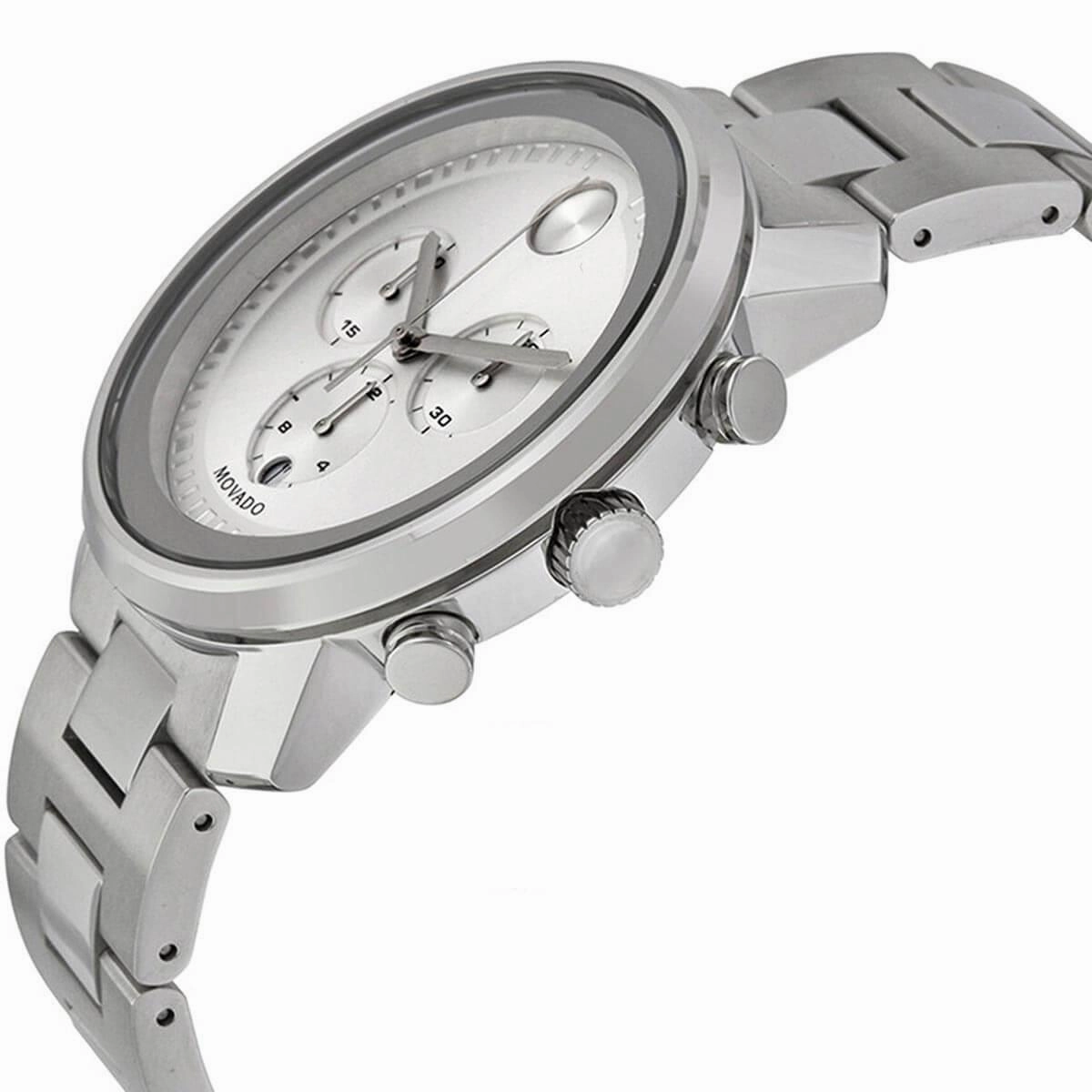 Movado Men's Quartz Watch - Bold Silver Tone Dial Stainless Steel Bracelet | 3600276