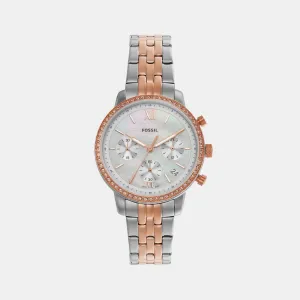 Neutra Women Quartz Mother of Pearl Dial Chronograph Stainless Steel Watch ES5279