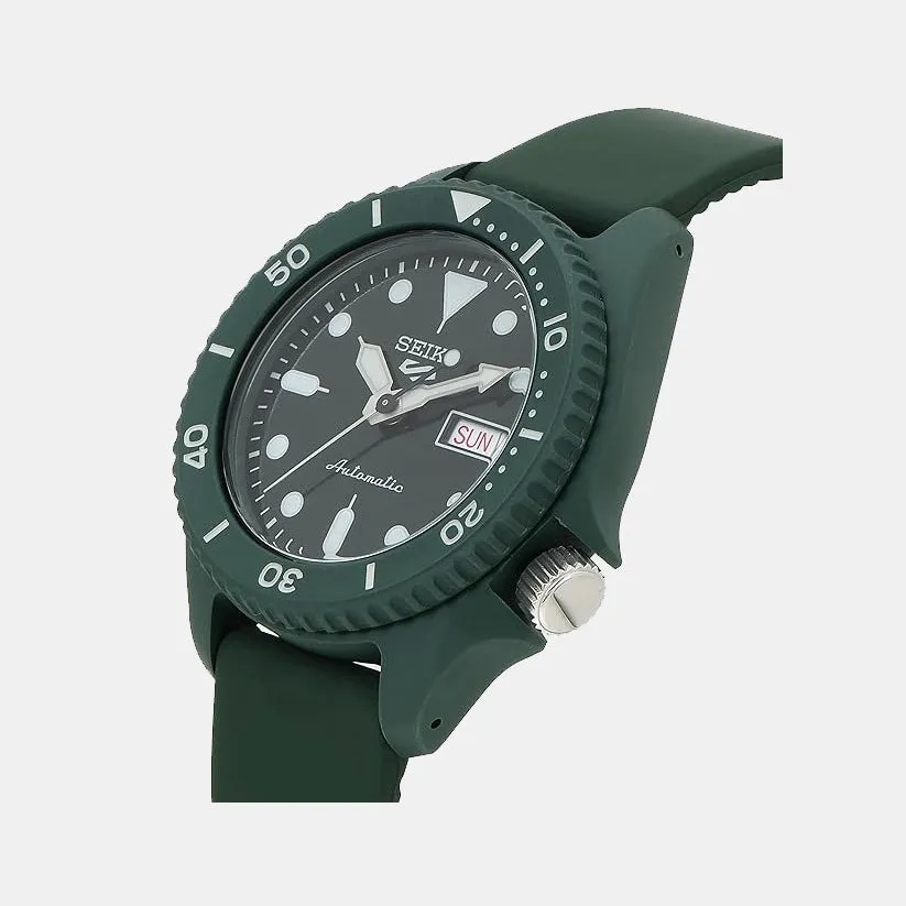 New 5 Sports Men Automatic Analog Silicone Watch SRPG83K1