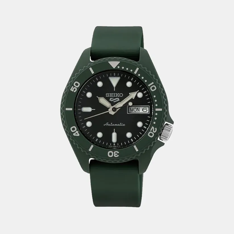 New 5 Sports Men Automatic Analog Silicone Watch SRPG83K1