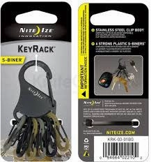 Nite Ize - KEYRACK S-BINER BLACK-MILITARY -