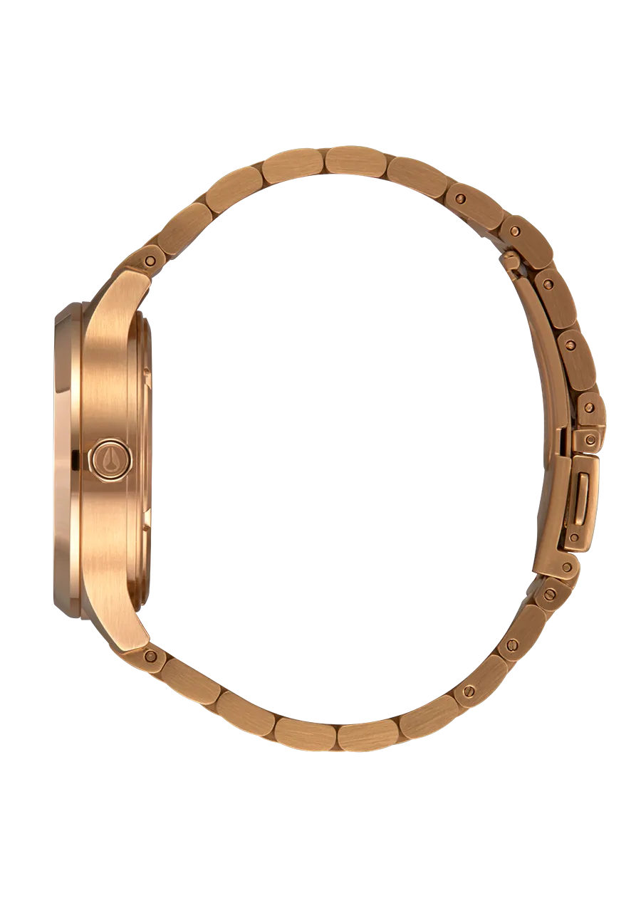 Nixon Optimist Stainless Steel Gold Dial Womens Watch A1342-5087-00
