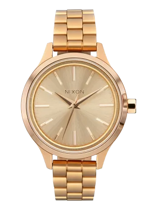Nixon Optimist Stainless Steel Gold Dial Womens Watch A1342-5087-00