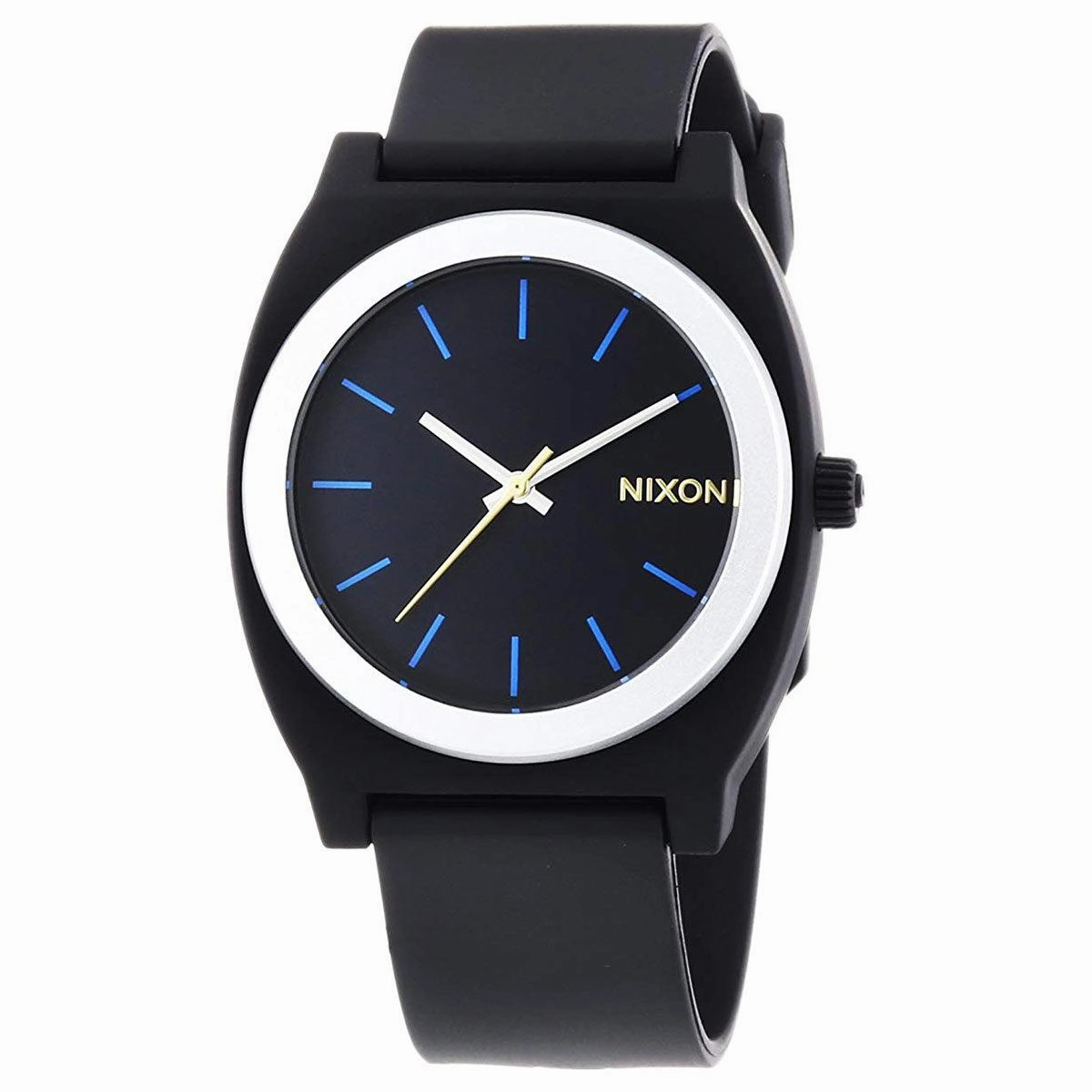 Nixon A1191529 Men's Time Teller P Black Dial Black Polyurethane Strap Watch