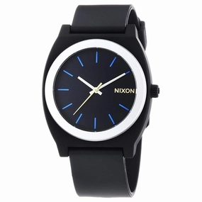 Nixon A1191529 Men's Time Teller P Black Dial Black Polyurethane Strap Watch