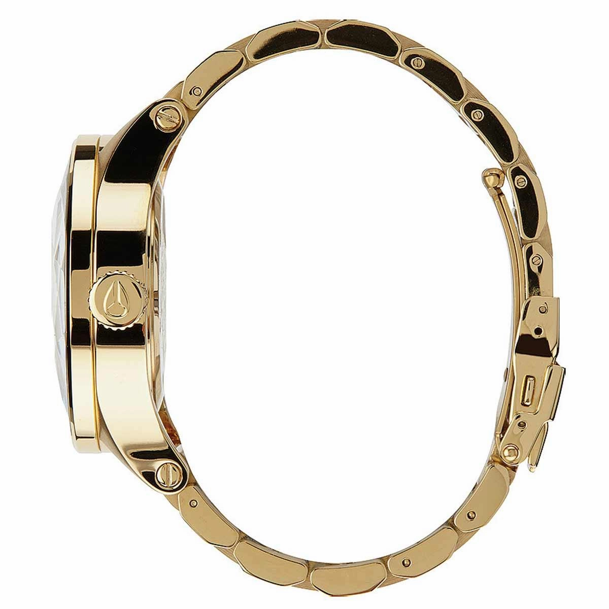 Nixon A384502 Women's Facet 42 Gold Tone Dial Yellow Gold Plated Steel Bracelet Lefty Watch