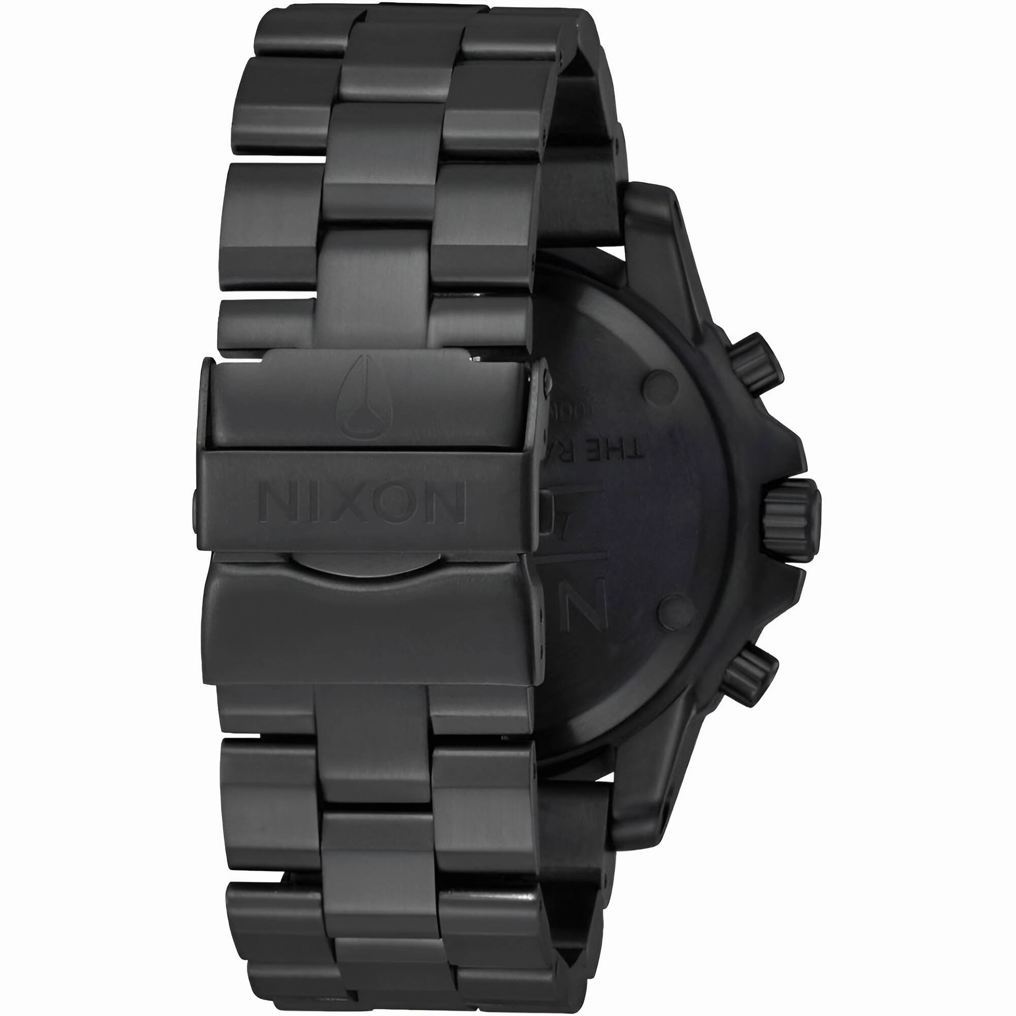 Nixon Men's Watch - Ranger Quartz Chronograph Black Dial Steel Bracelet | A549-602
