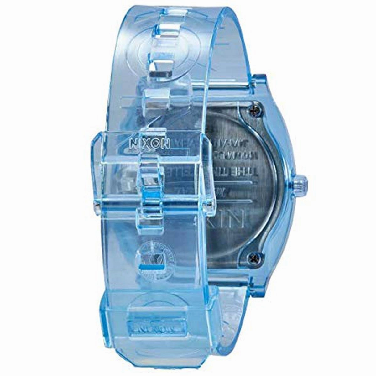 Nixon Unisex Japanese Quartz Watch - Time Teller P Transparent Blue Strap | A1193143