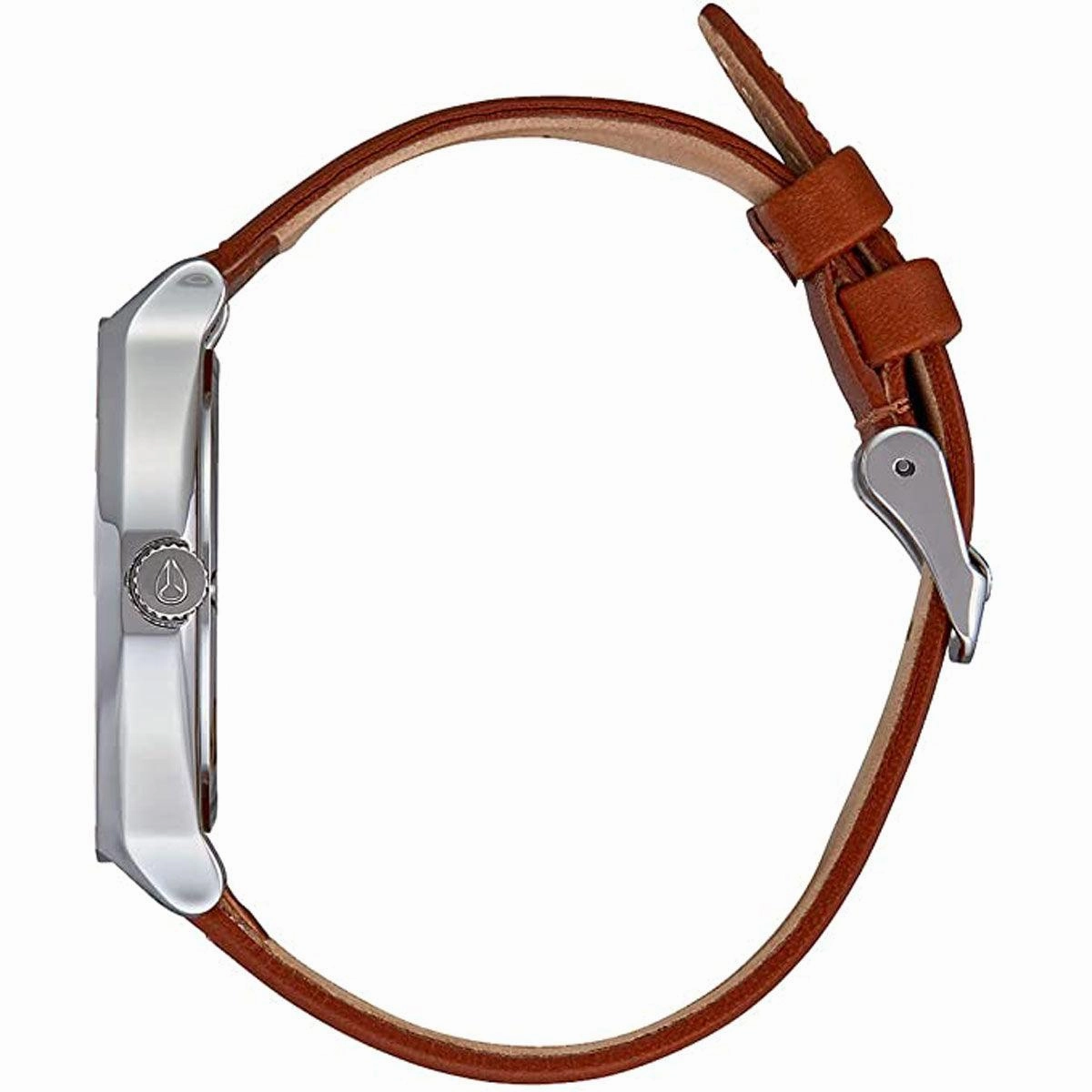 Nixon Women's Japanese Quartz Watch - The Clique White Dial Leather Strap | A12501113