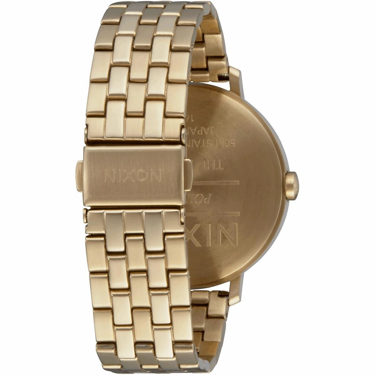 Nixon Women's Quartz Watch - Arrow Brown Dial Yellow Gold Steel Bracelet | A10902803