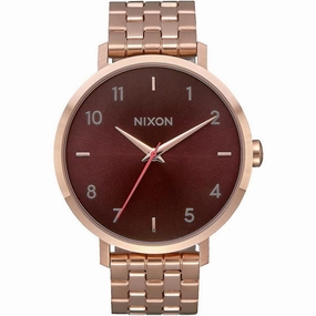 Nixon Women's Quartz Watch - Arrow Dark Red Dial Stainless Steel Case | A10902617