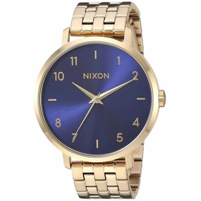 Nixon Women's Quartz Watch - Arrow Navy Blue Dial Stainless Steel Bracelet | A1090933