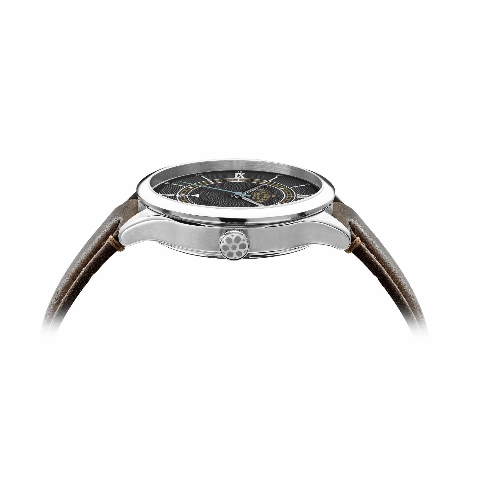 No.274 Automatic Steel, black and brown