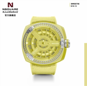NSQUARE Sweetie Quartz Watch -51mm N19.13 Big Yellow|NSQUARE ???????3???? ??3???-51???3 N19.13 ???