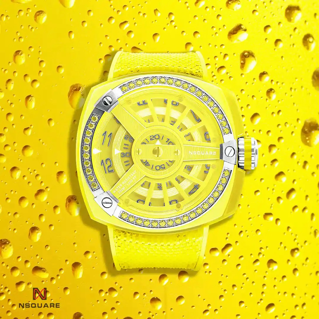 NSQUARE Sweetie Quartz Watch -51mm N19.13 Big Yellow|NSQUARE ???????3???? ??3???-51???3 N19.13 ???