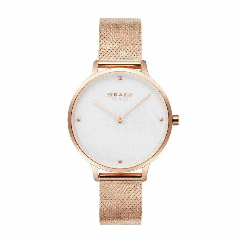 Obaku Figen Rose - MOP Dial Stainless Steel Ladies Watch V295LXVWHV