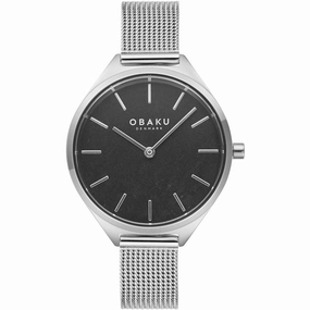 Obaku Women's Kaffe Black Dial Watch