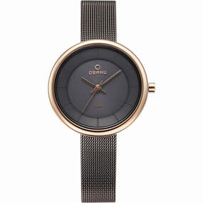 Obaku Women's Lys Black Dial Watch