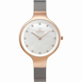 Obaku Women's Watch - Rose White Mother of Pearl Dial Steel Bracelet | V173LXVWMC