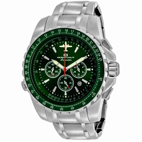 Oceanaut Men's Watch - Aviador Pilot Green Dial Stainless Steel Bracelet | OC0117