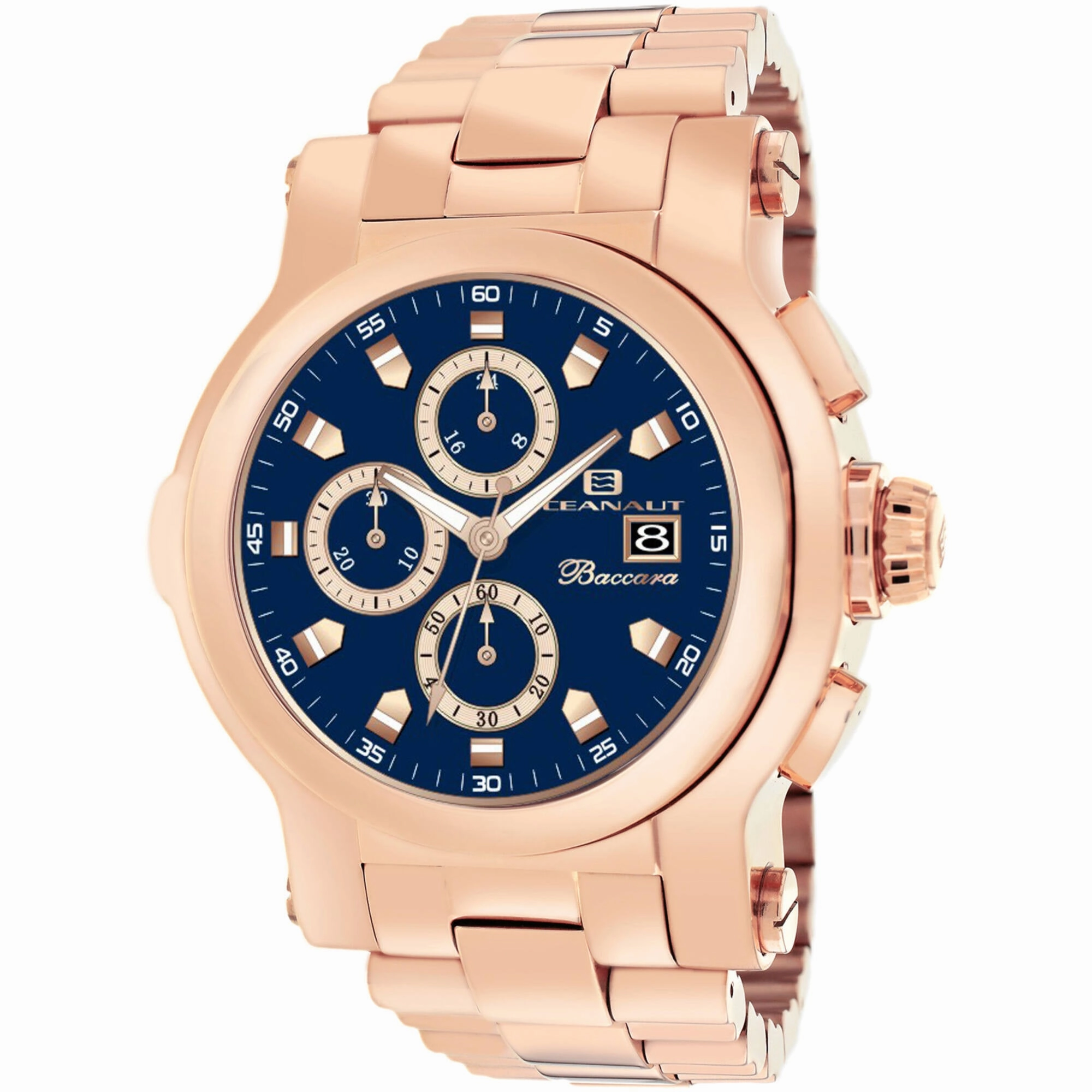 Oceanaut Men's Watch - Baccara XL Navy Blue Dial Plated Steel Bracelet | OC0826