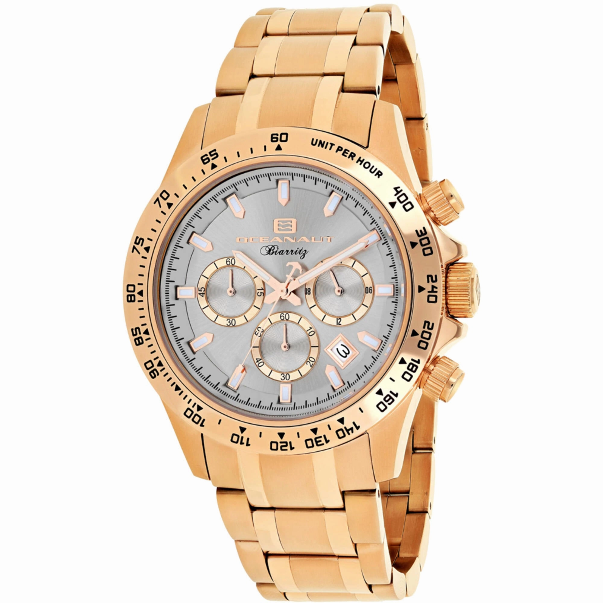 Oceanaut Men's Watch - Biarritz Silver Dial Plated Stainless Steel Bracelet | OC6118