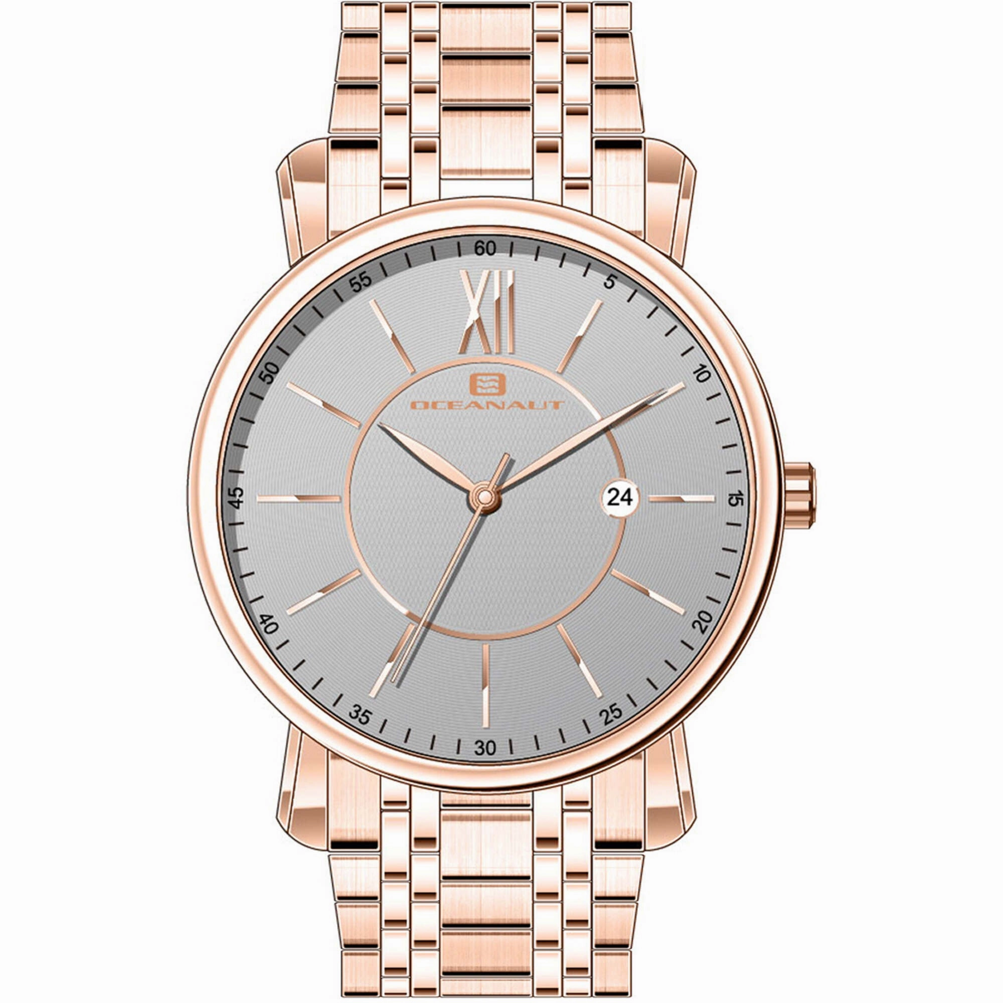 Oceanaut Men's Watch - Expedition Grey Dial Plated Stainless Steel Bracelet | OC4987