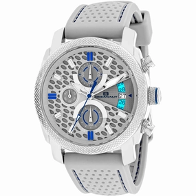 Oceanaut Men's Watch - Kryptonite Silver Tone Case Grey Dial Rubber Strap | OC2325