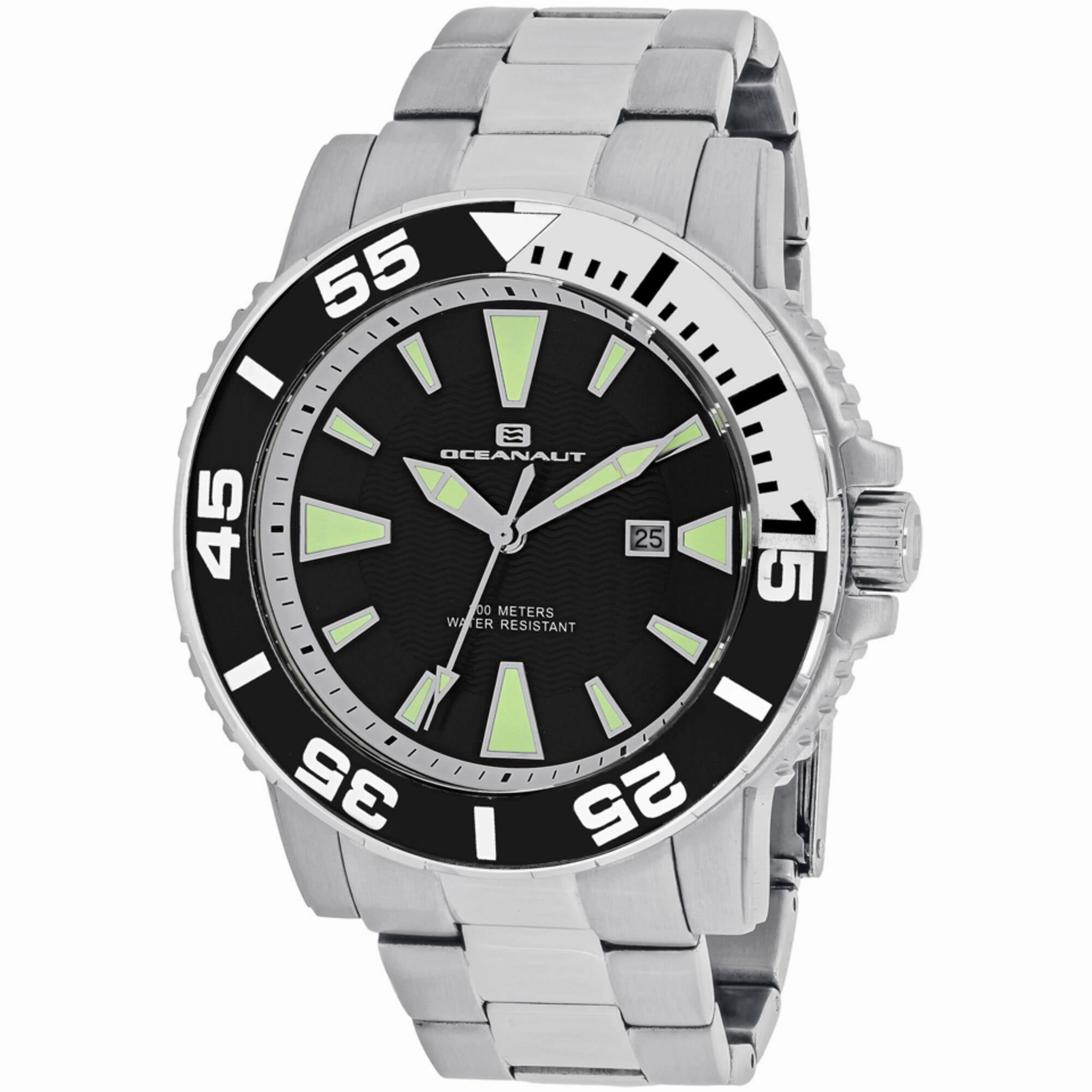Oceanaut Men's Watch - Marletta Quartz Black Dial Stainless Steel Bracelet | OC2911