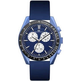 Oceanaut Men's Watch - Orbit Quartz Blue Stainless Steel Case Leather Strap | OC7584