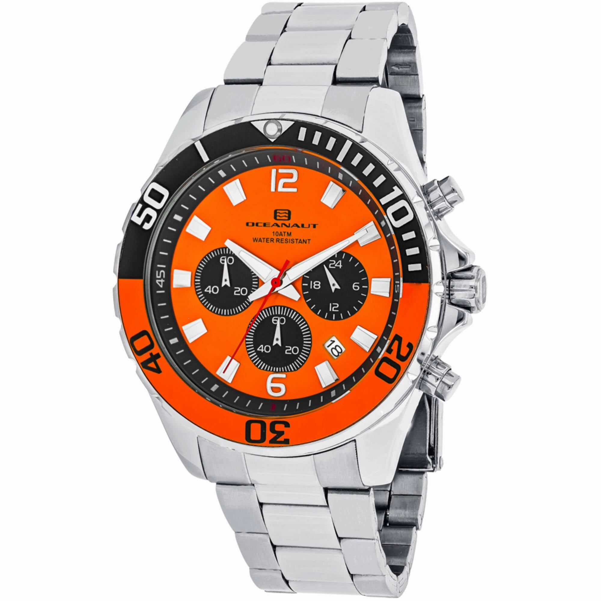 Oceanaut Men's Watch - Sevilla Quartz Orange Dial Stainless Steel Bracelet | OC2522