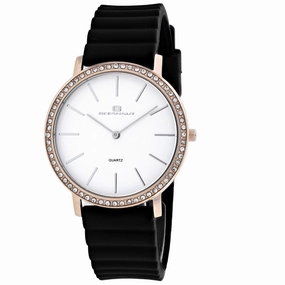 Oceanaut Women's Watch - Ripple Quartz White Dial Black Rubber Strap | OC0264