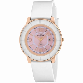 Oceanaut Women's Watch - Satin Quartz Rose Gold Case Pink Dial Rubber Strap | OC0814