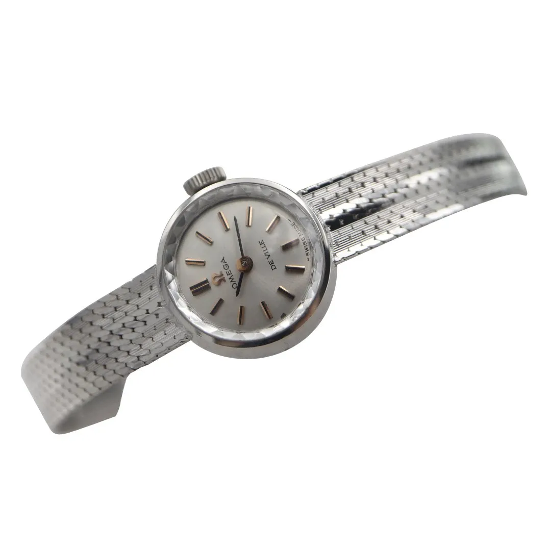 Omega De Ville 18k White Gold Ladies Vintage Watch