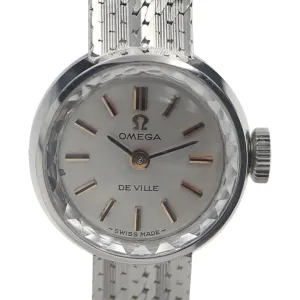 Omega De Ville 18k White Gold Ladies Vintage Watch