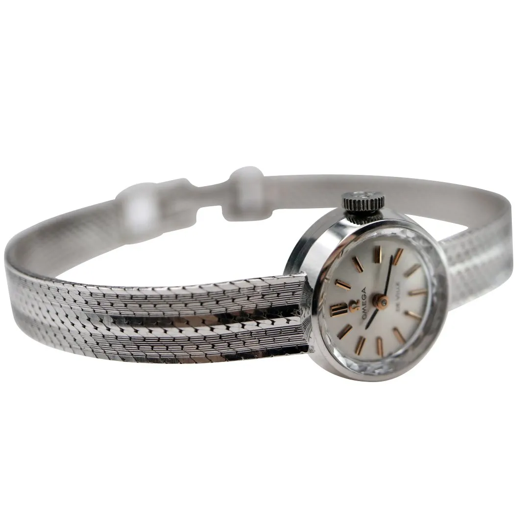 Omega De Ville 18k White Gold Ladies Vintage Watch
