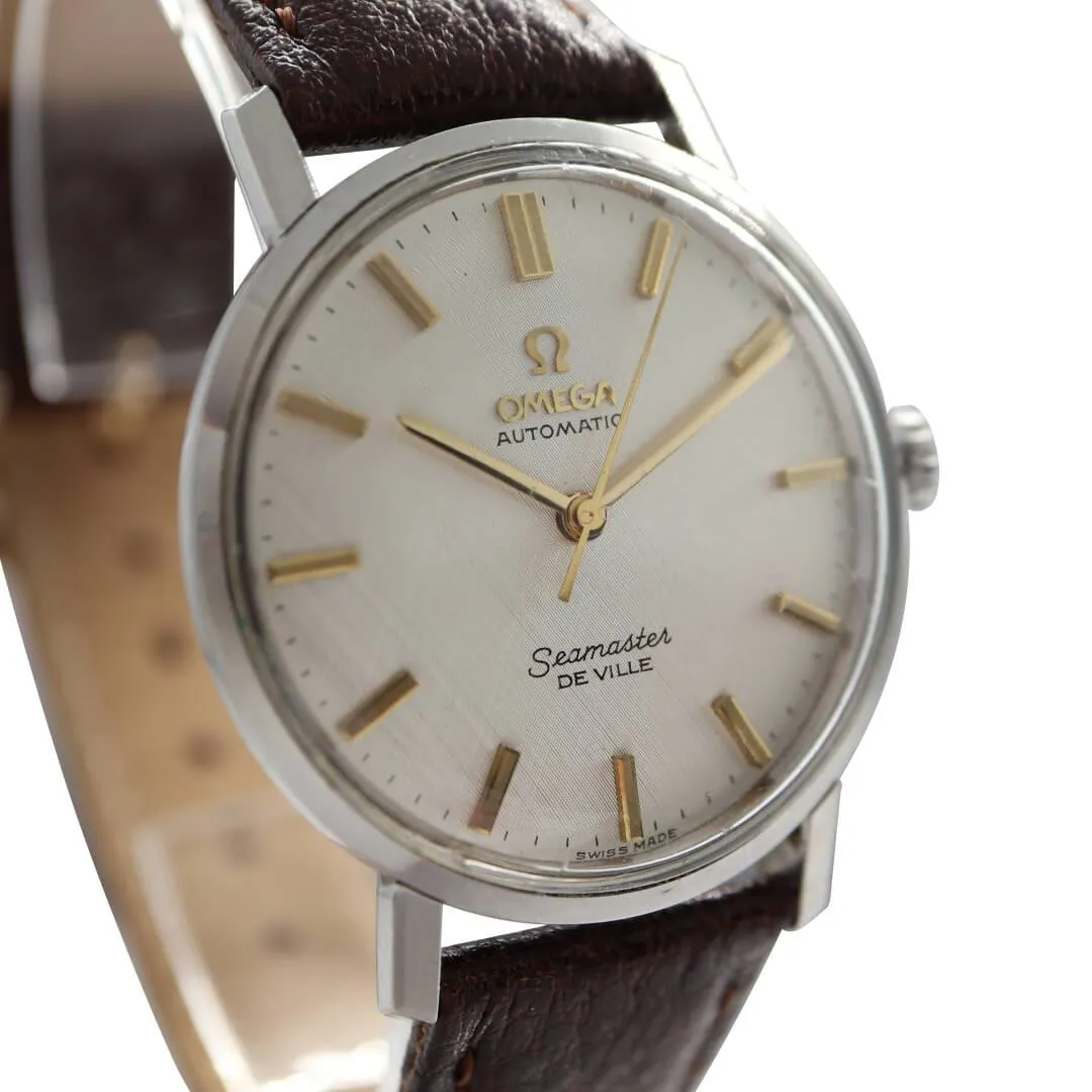 Omega Seamaster De Ville Ref. 165.020, 1964 Linen Dial Men's Vintage Watch
