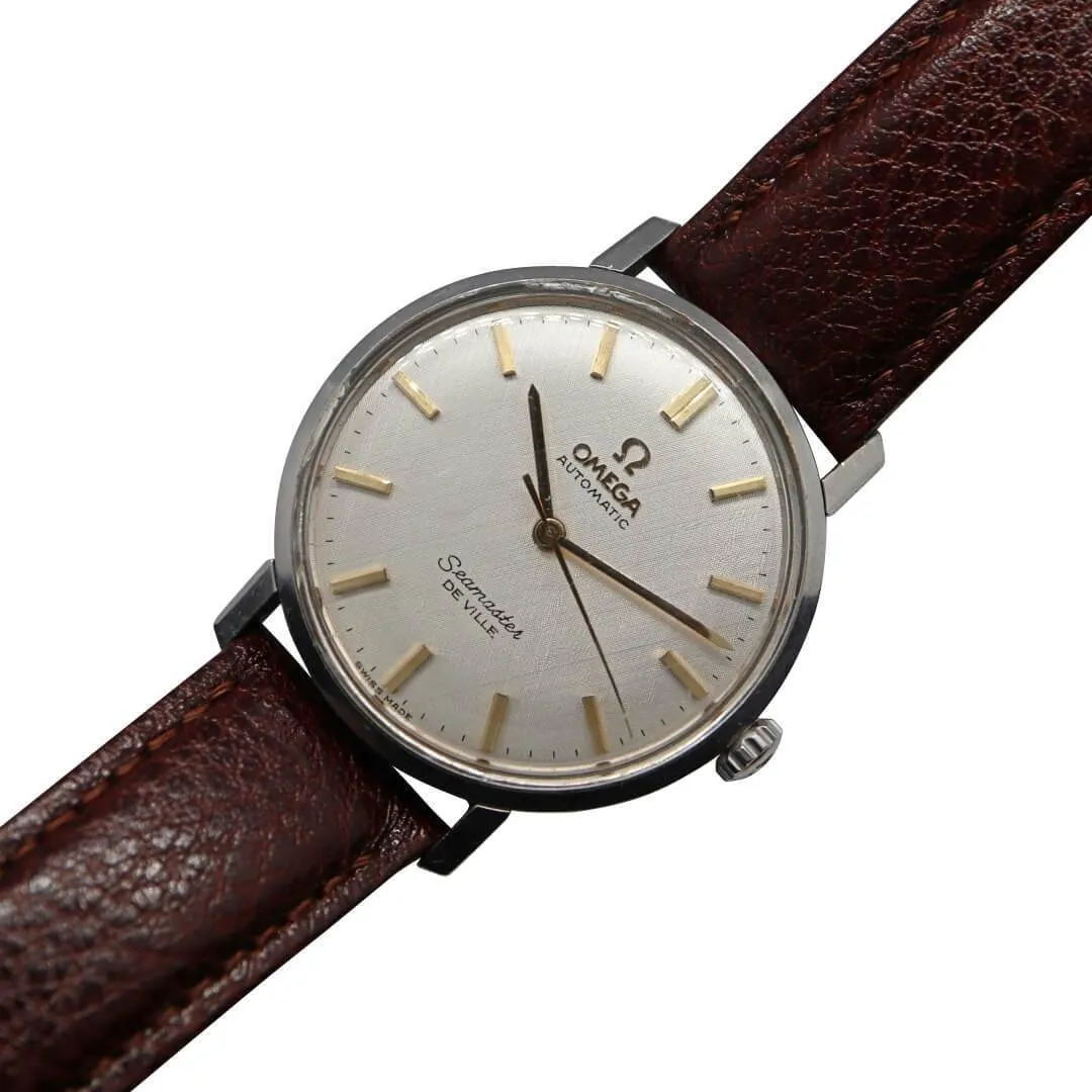 Omega Seamaster De Ville Ref. 165.020, 1964 Linen Dial Men's Vintage Watch