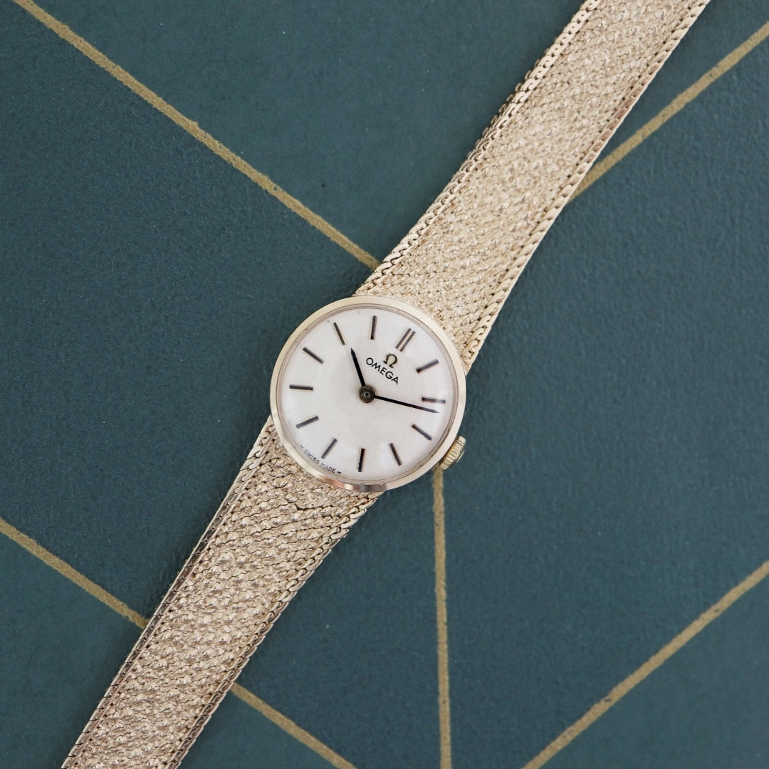 Omega 9k Gold Ladies Cocktail Watch, 1972