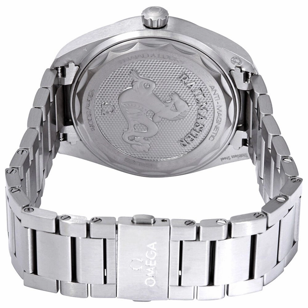 Omega Seamaster Railmaster Automatic Chronometer Stainless Steel Blue Dial Mens Watch 220.10.40.20.03.001