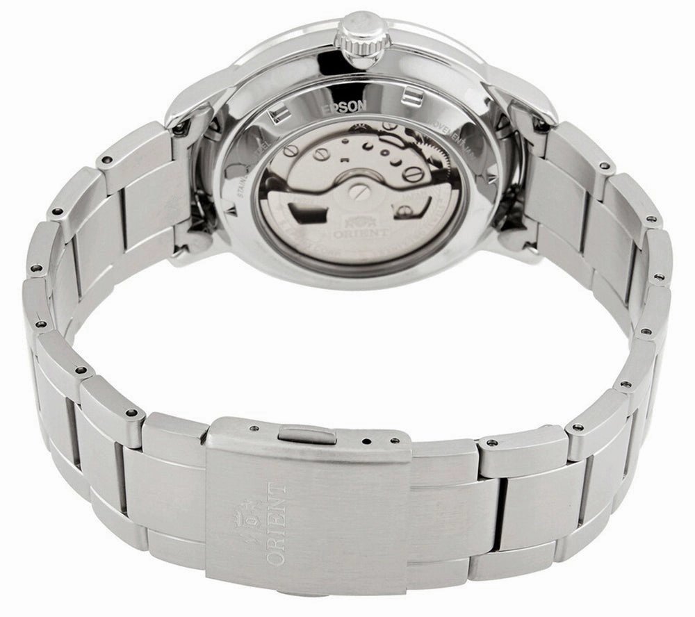 Orient Contemporary Automatic Stainless Steel White Dial Date Mens Watch RA-AC0E02S10B
