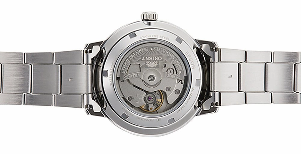 Orient Contemporary Automatic Stainless Steel White Dial Date Mens Watch RA-AC0E02S10B