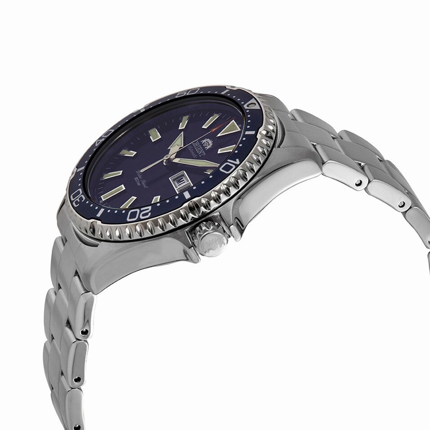 Orient Kamasu Automatic Stainless Steel Blue Dial Day/Date Divers Mens Watch RA-AA0002L19B