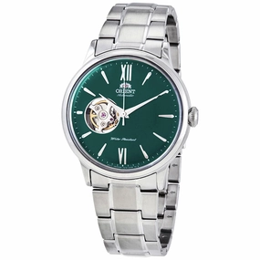 Orient Men's Automatic Watch - Bambino Open Heart Green Dial Bracelet | AG0026E10B