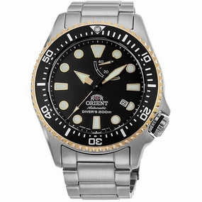 Orient Men's Automatic Watch - Neptune Power Reserve Black Dial Dive | RA-EL0003B00A