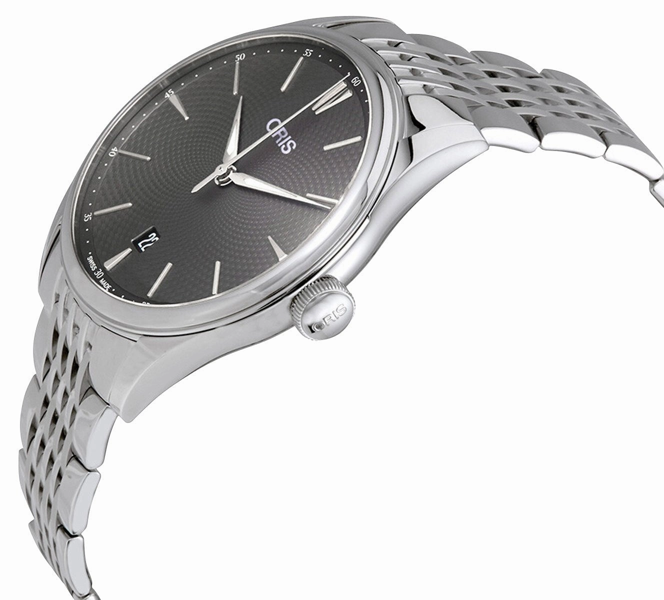 Oris Artelier Date Automatic Stainless Steel Gray Dial Mens Watch 733 7721 4053-07 8 21 79